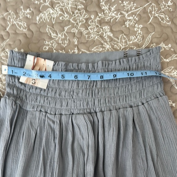 Rewash Blue Ruffle Bell Wide Leg Pants - Picture 8 of 9